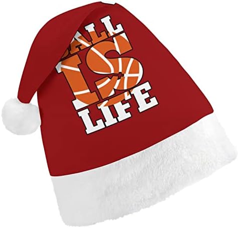 Košarka je život Božić šešir personalizirana Santa šešir Funny Božić dekoracije
