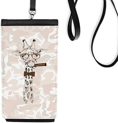 Jelena životinjska glava umjetnička efekta šareni telefon novčanik torbica viseće mobilne torbice crni džep