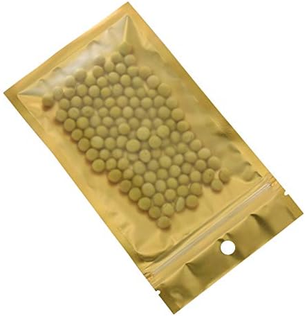 10x18cm Reclosable mat zlato stan Zip Lock paket torba folija za pakovanje hrane Heat pečat Aluminijska folija plastične kese za hranu