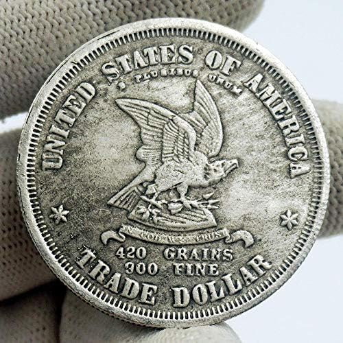1873 Srebrna besplatna Sjedinjene Američke Države 420 Zrno 300 Fine trgovinska kovanica Komemorativno izdanje
