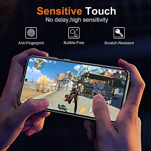 Uniquemu za Samsung Galaxy S23 zaštitni zaslon za zaštitu prsta, 9h kaljeno staklo 2 pakovanje i fotoaparat zaštitnik 2 pakovanja