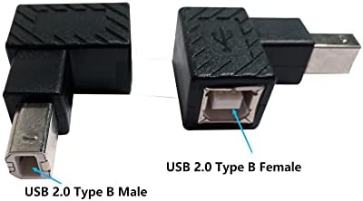 Shanfeilu 90 stupnjev USB 2.0 Tip B Printeri, USB 2.0 B muški za tip B ženski ugao print i ekstenzije za prenos podataka za priključak