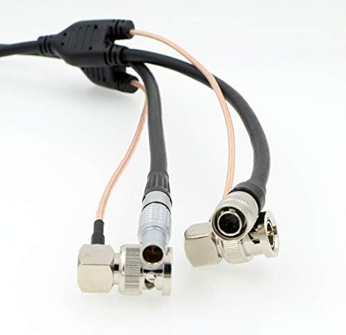 UONECN kabl za električnu energiju za TERADEK 55 BMCC kamera 2 pin muški desni kut BNC do hirose 4 pina muški desni kut BNC kabl