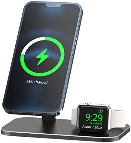 Feifanzhe 2 u 1 Mag-sigurno štand, telefon iwatch magnetni atrakcijski nosač nosača nosača baza, kompatibilna sa telefonom i iwatch