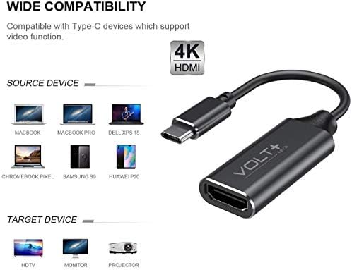 Radi Volt Plus Tech HDMI 4K USB-C kompatibilno sa LG 15Z90N-R.AAS9U1 Profesionalni adapter sa digitalnim izlazom 2160p, 60Hz!