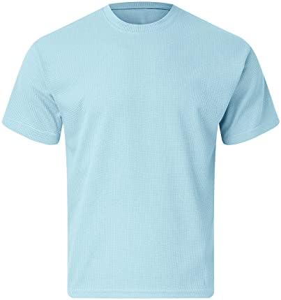 Ljetne plivačke košulje za muškarce muške ljetne jednobojne tkanine jednostavna Casual majica sa muškim majicama okruglog vrata