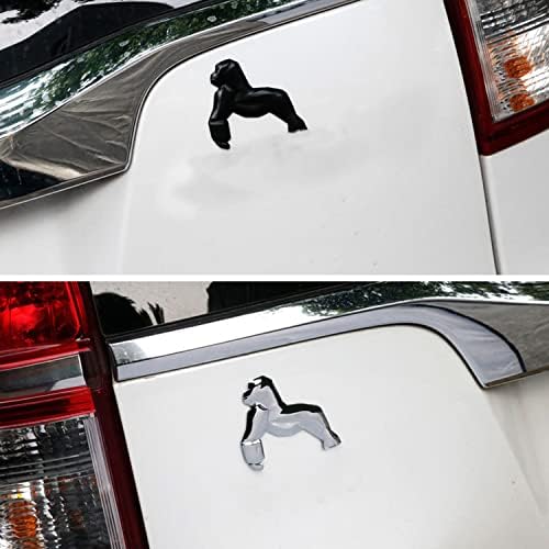 Grb automobila Gorilla Metal, auto amblem, 3D ukras za životinje Metal naljepnica za naljepnicu automobila - Naljepnica za ukrašavanje