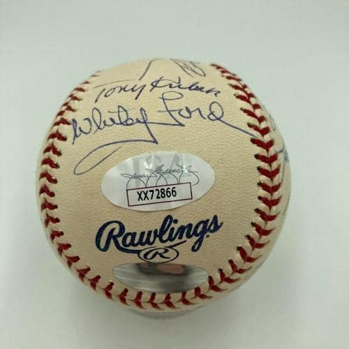 Derek Jeter Yogi Berra Reggie Jackson Yankees Legende Multi potpisan bejzbol JSA - autogramirani bejzbol