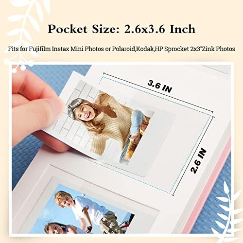 Foto Album sa prostorom za pisanje Fujifilm Instax Mini kamere, Polaroid Kamera, 64 džepovi Instax Foto Album Polaroid Foto Albumi