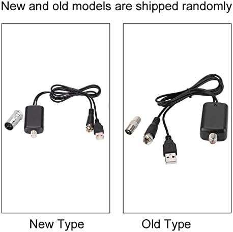 Pusokei zatvorena TV antena, HD TV 25DB Niska antena za antena za antene sa adapterom, visoki dobitak TV kanala Povećaj sa USB napajanjem