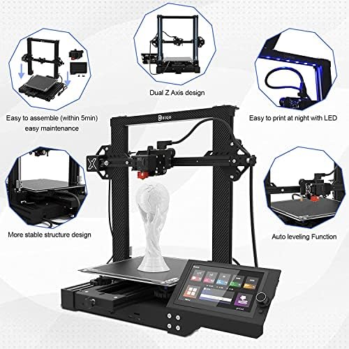 Biqu BX 3D štampač, nadograđen sav metalni FDM 3D štampač sa H2 Direktnom ekstruderom SKR SE tiha matična ploča, senzor za automatsko