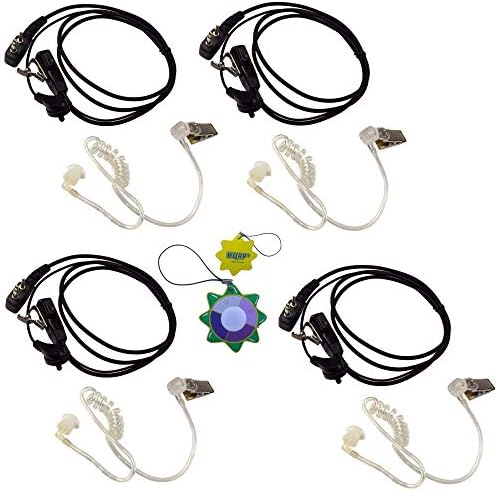 HQRP 4x 2-pinske slušalice sa akustičnom cijevi Mic kompatibilne sa Icom IC-F3001, IC-F3002, IC-F3003, IC-F3011 Sun metrom