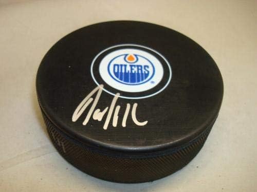 David Desharnais potpisao Edmonton Oilers Hockey Puck sa autogramom 1D-autogramom NHL Paks