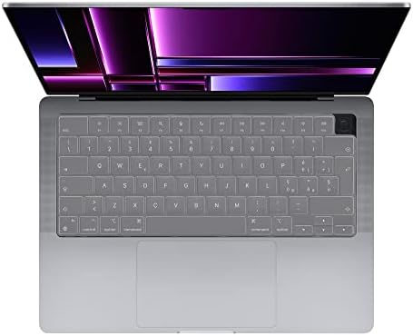 Kwmobile poklopac tastature kompatibilan sa Apple MacBook Pro 14 A2779 - njemački QWERTZ poklopac tastature sa izgledom silikonske kože
