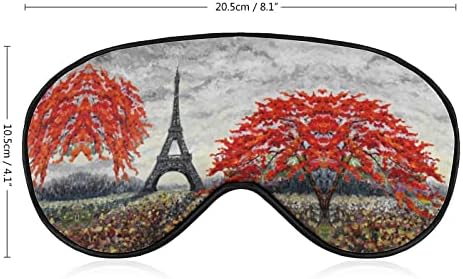 Francuska Eiffelov toranj i cvjetne maske za meke za oči s podesivim remen laganim svjetovima za spavanje