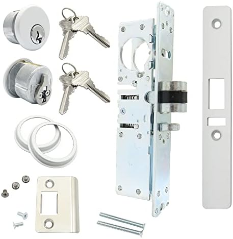 Elox izlog uske stil aluminijumska vrata usadna brava sa mrtvom bravom sa dvostrukim ključem cink cilindar & 4 ključevi, predaje reverzibilni,
