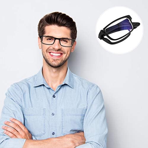 Doitool Clear Naoctes Zaslonske naočale za čitanje naočale Unisex modne miopijske naočale sa džepom za očitavača za čitanje za slučaj 350 plave naočale