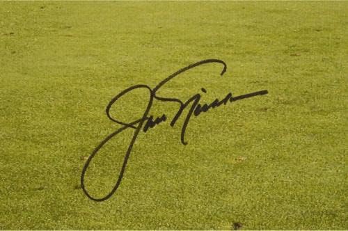 Jack Nickuus AUTOGREED 44 x 33 1986 Masters platno - autogrameno golf umjetnosti