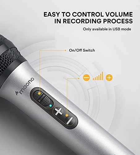 Maono USB/XLR Podcast dinamični mikrofon, HD300T Studio Mic komplet sa kontrolom jačine zvuka, nosač za udarce, Pop Filter, idealan