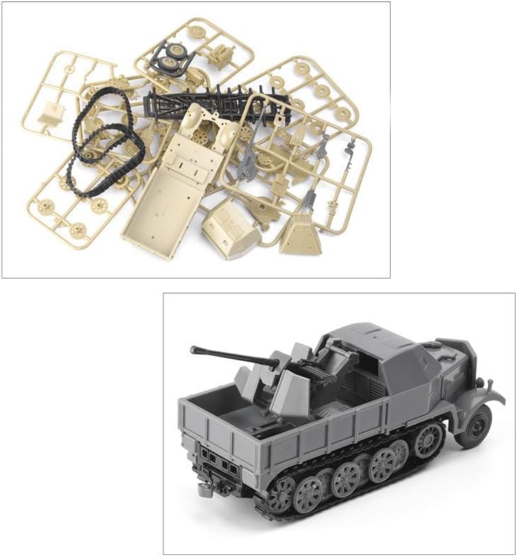 TECKEEN 1:72 Plastična Polugusjenična oklopna vozila Nesastavljeni Model simulacije borbenog vozila model izložbe vojnih nauka