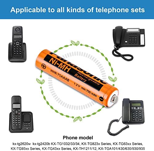 AF · AAA · L 4PCS HHR-75AAA NI-MH punjiva baterija za punjivu 1,2 V za Panasonic AAA bežične telefone baterije, 700mAh