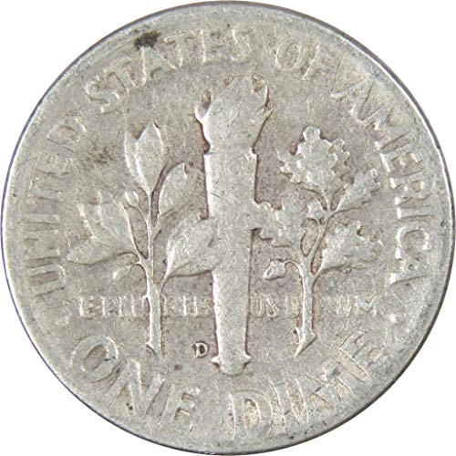 1950 D Roosevelt Dime AG O dobrom 90% srebrni 10C Kolekcionarni američki novčić