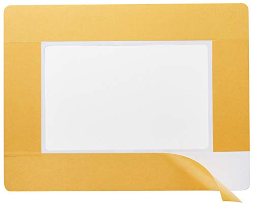 ORGATEX Clearview, prozirni PVC prozor sa ljepljivim okvirom, pola horizontalne veličine slova; 8,5 širine x 5,5 visine: 10 pakovanja,