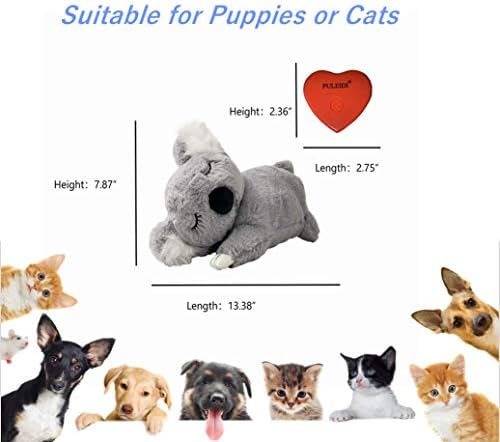 Puleidi srčana igračka za pse za štene - štenad srca punjeni životinjski pas udobnost igračka, štenad anksioznost reljef srca