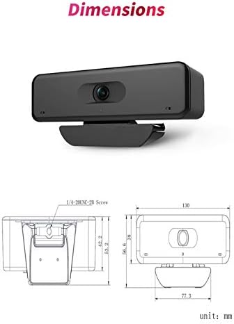 Web kamera 4K streaming kamera Widescreen Video-2 Svesmjerna ugrađena u mikrofon za pozive i snimanje, 4K Web kamera za video sastanke