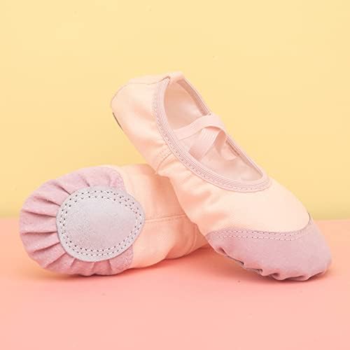 Qvkarw Dječije Cipele Plesne Cipele Topli Plesni Balet Performanse Zatvorene Cipele Cipele Za Ples Joge Cipele Za Dječake
