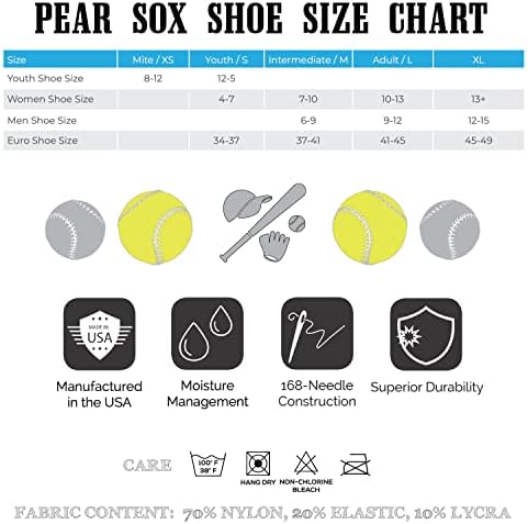 Pear Sox OTC bejzbol Softball Stirrup Socks Royal, Crvena, Bijela