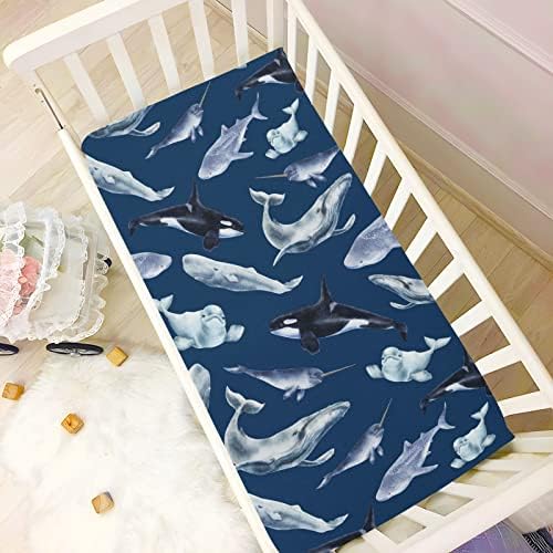 Vodeni kotovi morski kreveti za dječake Dječji paket i reproducirani listovi prozračivi mini opremljeni krevetić za standardne dječje