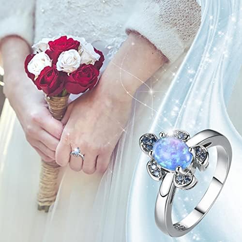 2023 Novi zaručnički okrugli rezani Cirkoni ženski vjenčani prstenovi nakit prstenovi za žene puni dijamantski Ženski prstenovi od