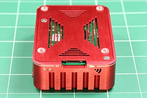 Mehatronika Art Raspberry Pi 3 aluminijumska futrola za hlađenje - jaka crvena metalna futrola