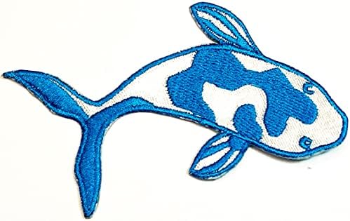 Kleenplus 3kom. Plava zakrpa za Koi ribu japanski slatka riba pet Crtić naljepnice zanati Umjetnost šivanje popravak vezeno željezo