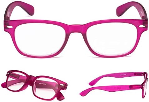 Naočale za čitanje 5 parova Plastična retro kvadratna svjetla naočale za žene