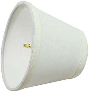 Aspen Creative 32060-2a small Hardback Empire Shape luster Clip-On lampa set sjenila , prelazni dizajn u bijeloj boji, 5 širina dna