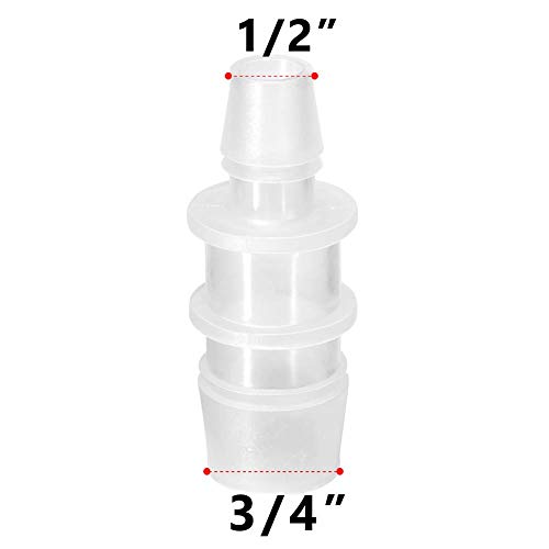 Quickun Plastic crevo Barb Reducer Fitting 3/4 do 1/2 bodljikavi Reduction Union Adapter Splicer Mender spojni spoj