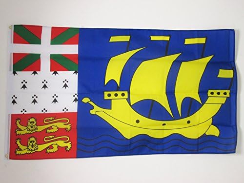 AZ Zastava Saint Pierre i Miquelon Zastava 2 'x 3' - Saint-Pierrais - Miquelonnais zastave 60 x 90 cm - baner 2x3 ft