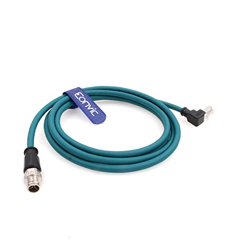Eonvic Ethernet oklopljeni kabel M12 X-Type 8 pozicija do RJ45 vodootporna industrijska mreža Visoki fleksibilni kabel za kognex