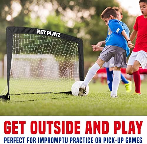 Soccer Goals-Pop-up Goals Portable Football Net 4'x3 ' ft, Kids Youth & amp; Teens Backyard Games, Practice & Training
