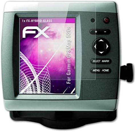 atFoliX zaštitni Film od plastičnog stakla kompatibilan sa Garmin GPSMAP 520s zaštitom stakla, 9h Hybrid-Glass FX stakleni zaštitnik