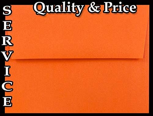 Bundeva narandžasta 25 koverte A7 u kutiji za 5 X 7 Kartica pozivnice najave iz galerije koverti