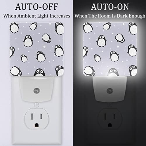 RODAILYCAY LED automatska Senzorska lampa od sumraka do zore, 2 paketa Plug-in noćno svjetlo za kupatilo, spavaću sobu, dečiju sobu,