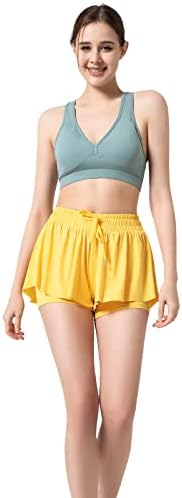 Žene atletičke leptirske kratke hlače Flowy Trgovinske suknje Summer Casual Biker Yoga teretana Tenis vježbanje visokog struka Spandex