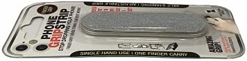 GripStrip Finger Carry držač telefona, stalak & amp; nosač za ventilaciju automobila - Ultra tanak, podesivi gel jastučić ljepljiv