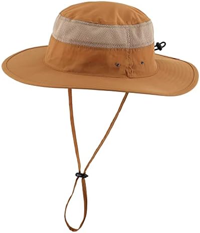 Početna preferirajte muški šešir za sunce UPF 50+ šešir sa kantom širokog oboda otporni na vjetar šeširi za pecanje