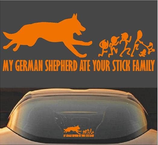 Moj njemački ovčar pojeo je vaš papis naljepnica porodice vinil naljepnice
