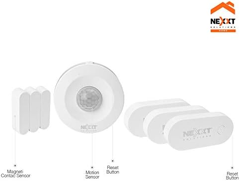 Nexxt Smart Home Wifi oprema za alarme - 1-senzor pokreta & 3-Senzori za kontakt - [potreban komplet za alarmnu sirenu] B07Y2DJ4T5