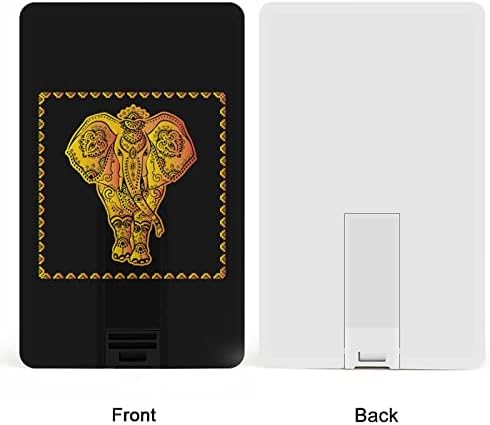 Boemski slon Credit Bank kartica USB Flash diskovi Prijenosni memorijski stick tipka za pohranu 64g